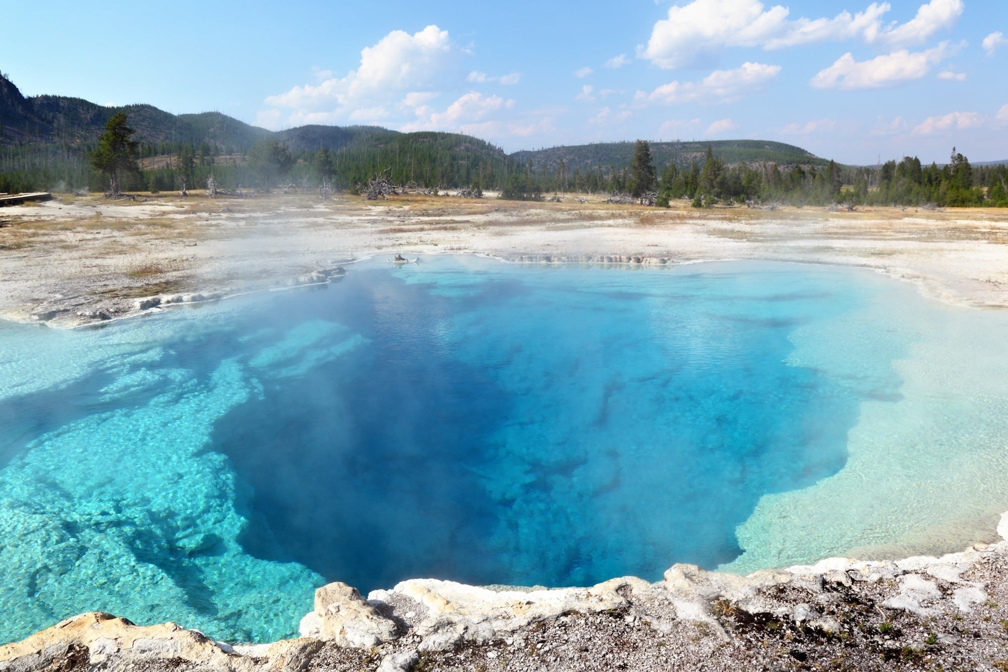 Upper Geyser Basin // A must see on your Yellowstone National Park road trip