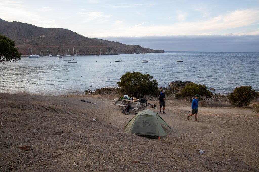 Two Harbors Campground / Plan a backpacking trip on the Catalina Island Trans-Catalina Trail with this guide including the best campsites, gear, water, and more.