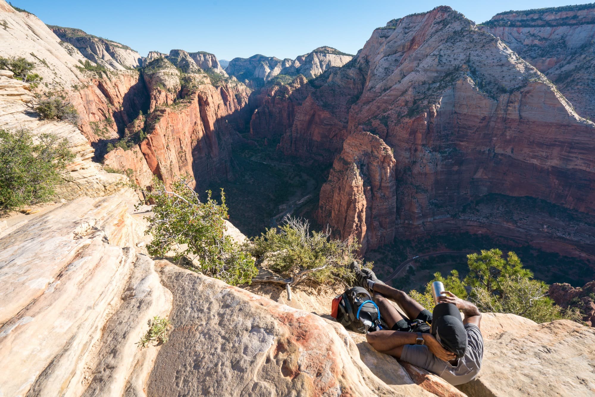 Angel's Landing // Explore Utah National Parks in this 9-day road trip itinerary with the best hikes, activities & camping in Zion, Bryce, Capitol Reef, Arches & Canyonlands.