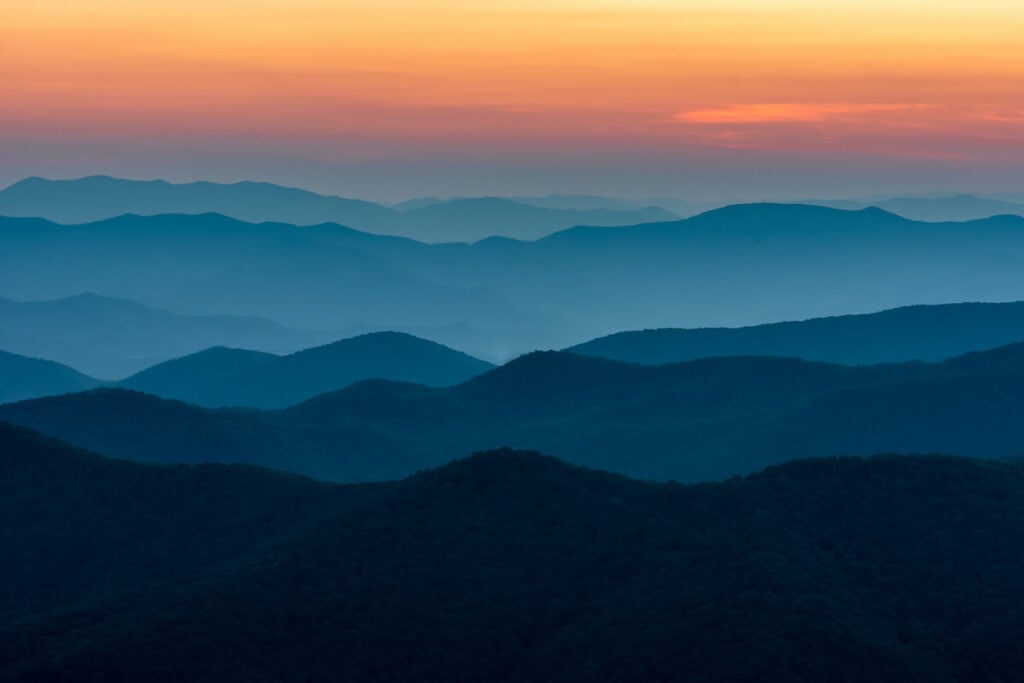 Blue Ridge Parkway // Explore the East Coast with these 5 adventurous road trip ideas from Maine to North Carolina to the Florida coast.