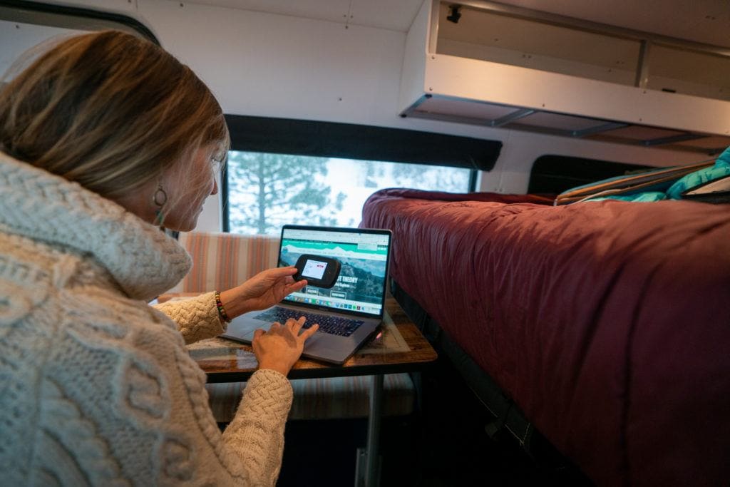Much of van life is about getting off the grid, but sometimes we need internet access. Learn our tips for staying connected while on the road