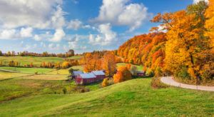 计划你的佛蒙特州秋叶公路之旅，我们的导游会告诉你在哪里可以看到最好的秋色，包括风景秀丽的赏叶车等等。