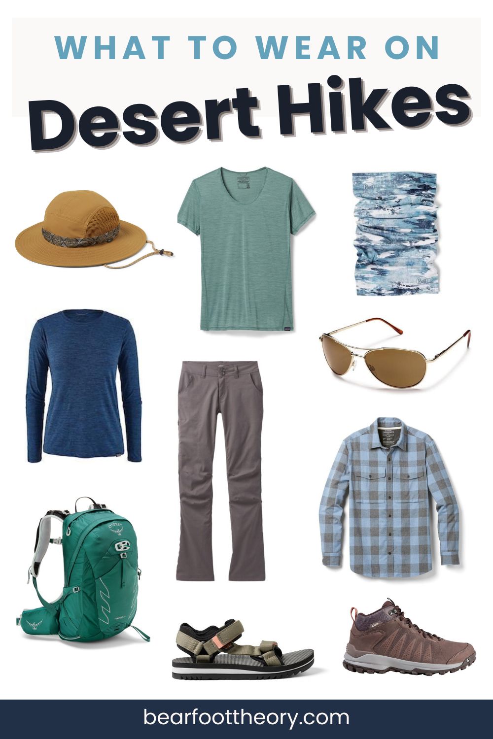 沙漠徒步旅行穿什么熊脚理论准备好你的沙漠徒步旅行衣服和装备雷竞技下载链接，为你下一次西南旅行做好准备，在任何温度下冒险。学习如何分层，如何保护自己免受日晒，以及如何选择合适的面料和颜色在沙漠徒步旅行。