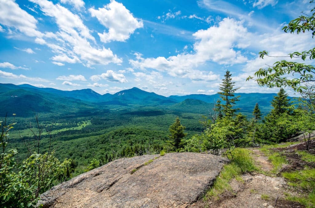 Landscape photo of Adirondack mountains from Mount Marcy
